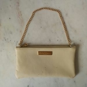 SALVATORE FERRAGAMO - logo cream small chain bag